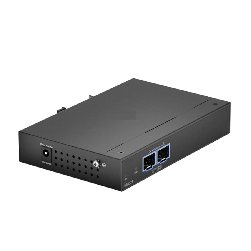 Refurb Squared Managed 1x 10GBase-X to 1x 10GBase-X 2SFP+ 10Gigabit Ethernet Media Converter, American Plug Standard