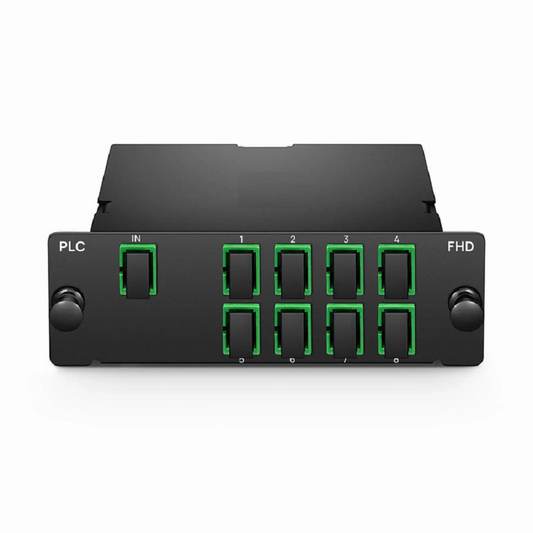 Refurb Squared 1 x 8 PLC Fiber Splitter, Standard FHD Cassette SC/APC, Singlemode, for Optical LAN