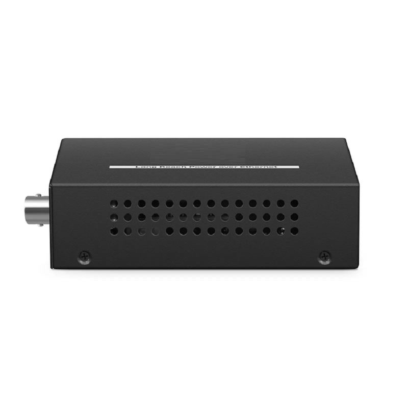 Refurb Squared IES1101W-2PD, 1-Port 10/100M Fast Ethernet Long Reach PoE over Coaxial Extender, 1 x BNC Female Input to 1 x PoE+ Output, -20 to 70A°C Operating Temperature