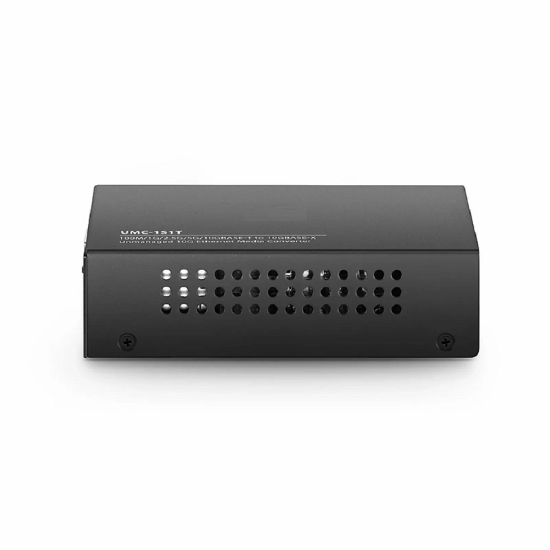 Refurb Squared Unmanaged 1x 100M/1G/2.5G/5G/10GBase-T to 1x 10GBase-X SFP+ 10Gigabit Ethernet Media Converter, European Plug standard