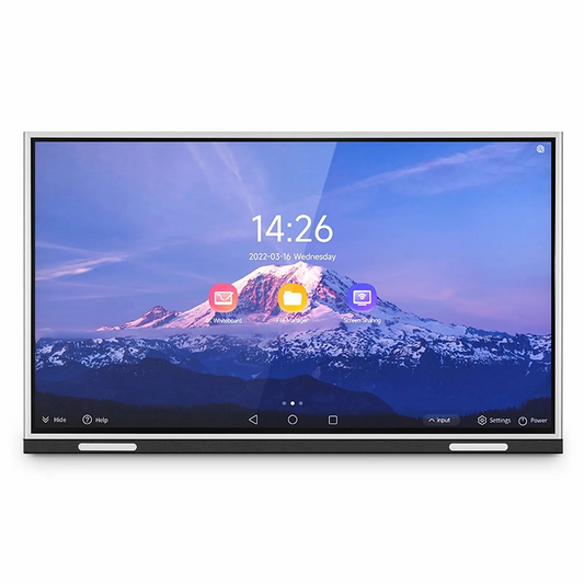 Refurb Squared IWB-5365-S Interactive White Board with 4K UHD Anti-glare Display & 2 Pens, Support OTA Remote Upgrade & Screen Sharing, 65-Inch