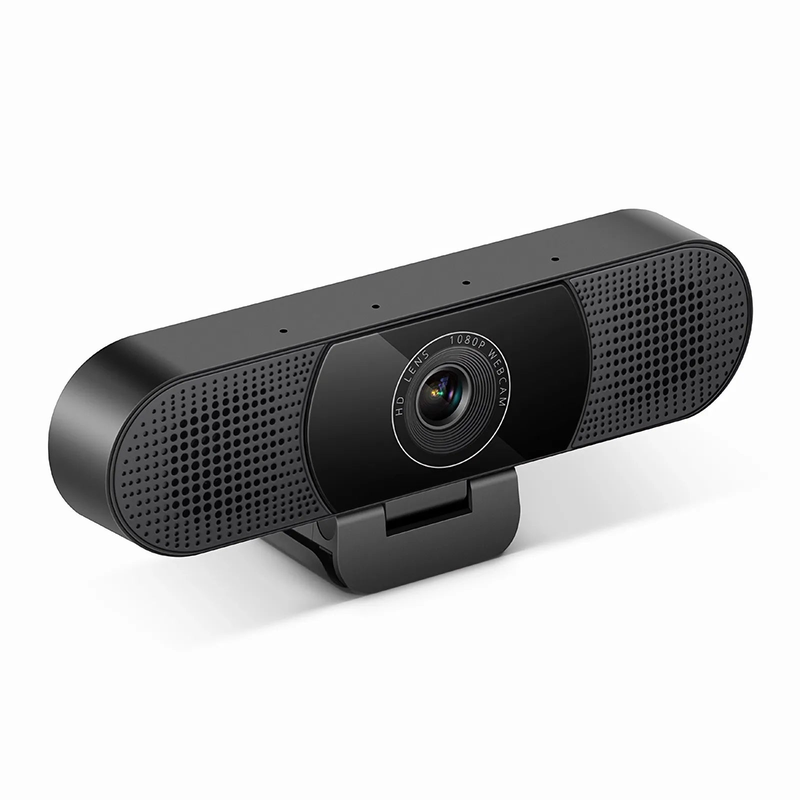 Refurb Squared FC270S Full HD 1080p Webcam for Personal Video Calling and Conference, with 4 Microphones & 2 Speakers, USB Plug and Play