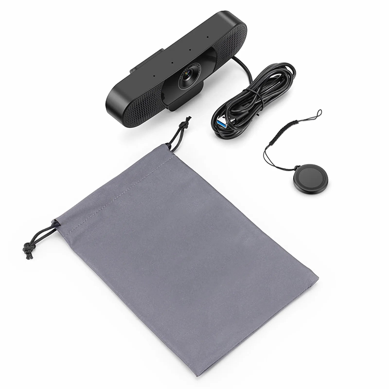Refurb Squared FC270S Full HD 1080p Webcam for Personal Video Calling and Conference, with 4 Microphones & 2 Speakers, USB Plug and Play