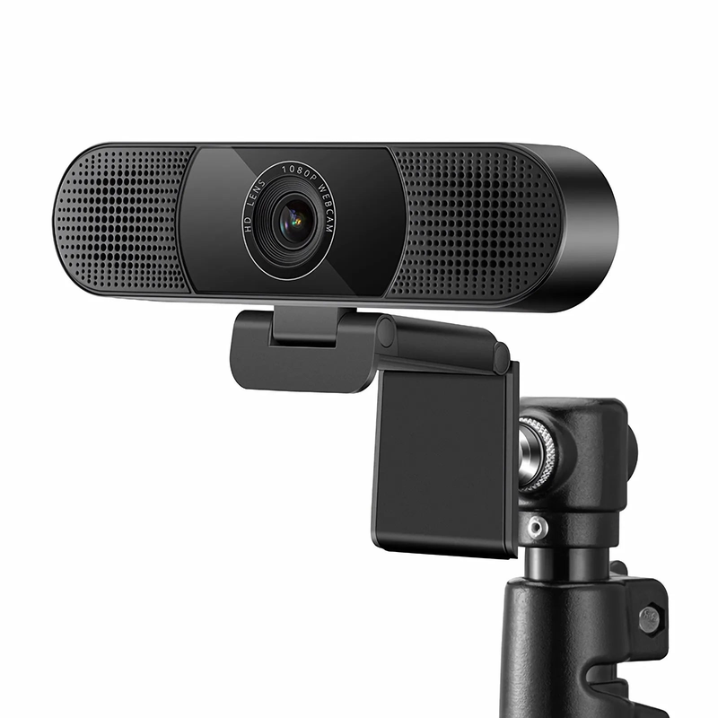 Refurb Squared FC270S Full HD 1080p Webcam for Personal Video Calling and Conference, with 4 Microphones & 2 Speakers, USB Plug and Play
