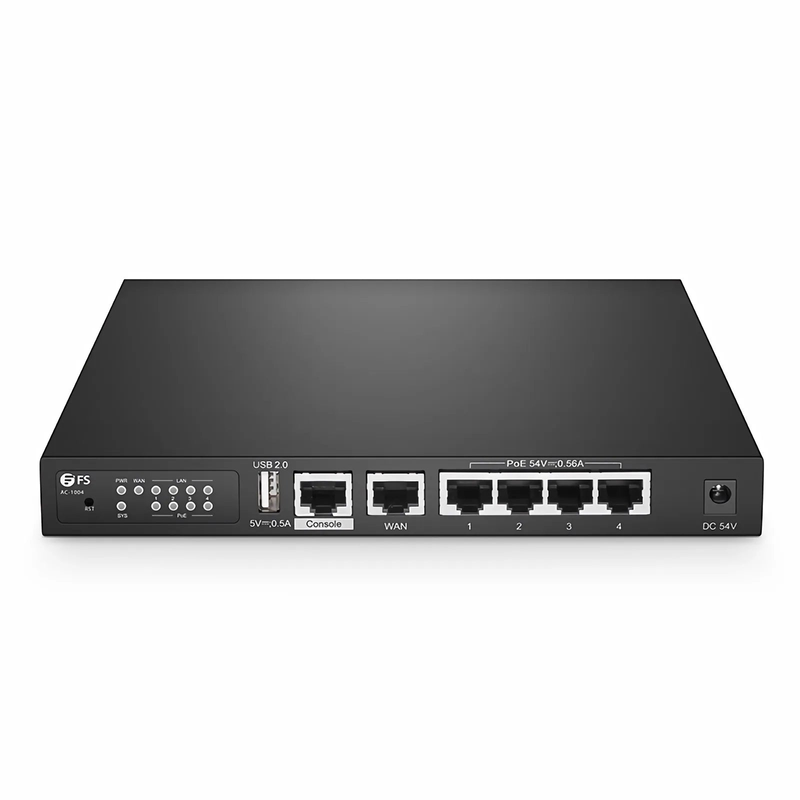 Refurb Squared AC-1004, 802.11ax Wireless LAN Controller with 5 Gigabit Ethernet Ports, Seamless Wi-Fi Roaming, Manage up to 64 Wi-Fi 6 APs