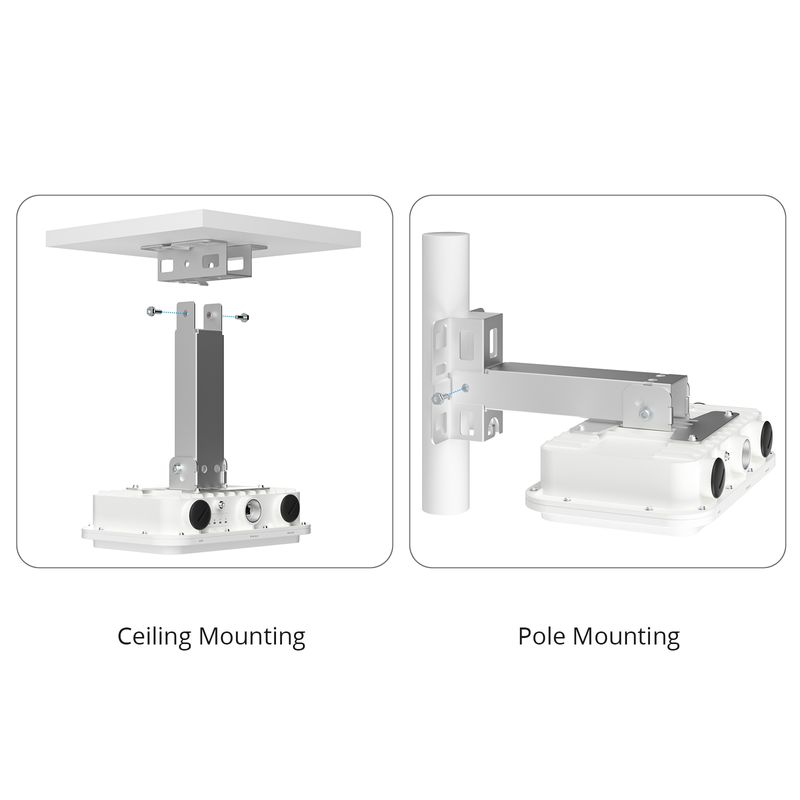Refurb Squared AP-T565, Cloud Managed Wi-Fi 6 802.11ax 2400 Mbps Outdoor Access Point, Seamless Roaming & 2 x 2 MU-MIMO Dual Radios, Built-in Omni-Directional Antenna, Manageable via Airware, Controller or Standalone (Without PoE Injector)