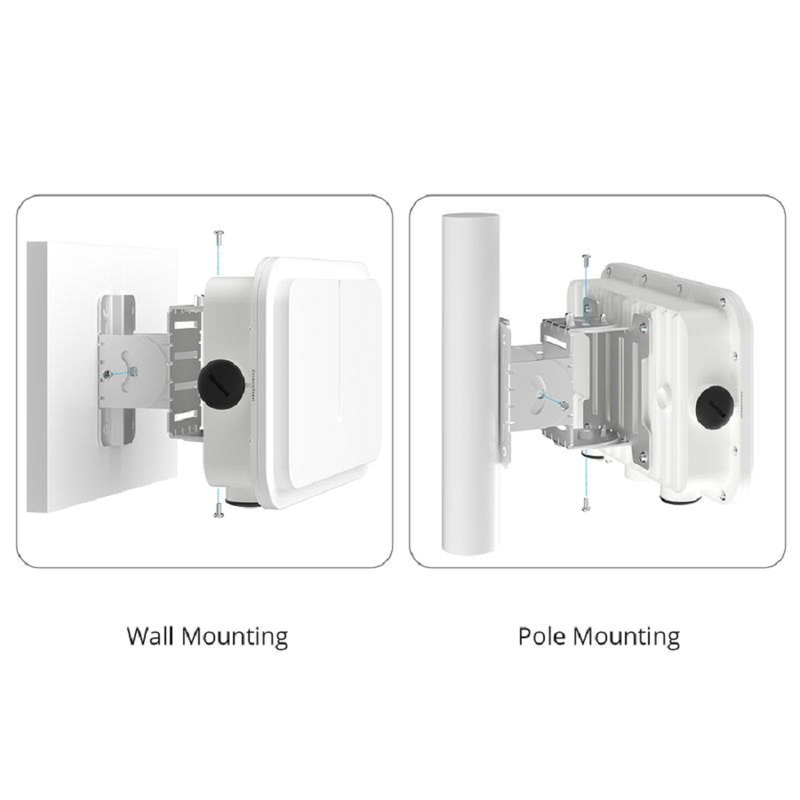 Refurb Squared AP-T567, Cloud Managed Wi-Fi 6 802.11ax 2400 Mbps Outdoor Access Point, Seamless Roaming & 2 x 2 MU-MIMO Dual Radios, Built-in Directional Antenna, Manageable via Airware, Controller or Standalone (Without PoE Injector)