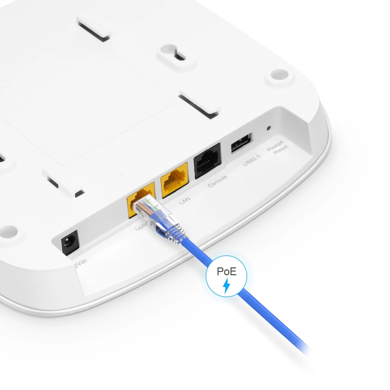 Refurb Squared AP-N516, Wi-Fi 6 802.11ax 3000 Mbps Indoor Access Point, Seamless Roaming & 4 x 4 MU-MIMO Dual Radios, PicOSA®, Manageable via AmpCon-Campus (Without PoE Injector)