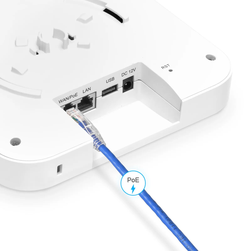 Refurb Squared AP-N716, Wi-Fi 7 802.11be 9300 Mbps Indoor Access Point, Seamless Roaming & 2 x 2 MU-MIMO Three Radios, PicOSA®, Manageable via AmpCon-Campus (Without PoE Injector)