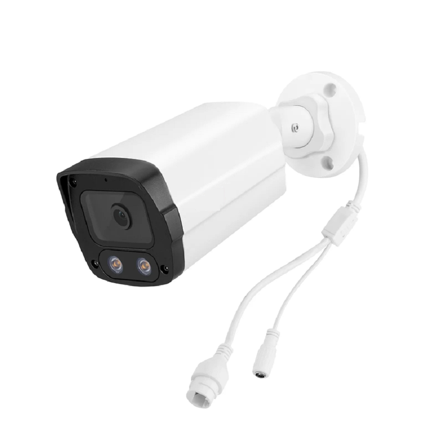 Refurb Squared IPC201-8M-B Bullet Camera, with Fixed 2.8mm Lens, 8MP Resolution, Built-in Mic  Speaker, 98ft Night Vision, Smart Person/Vehicle Detection, IP67 PoE Network Camera