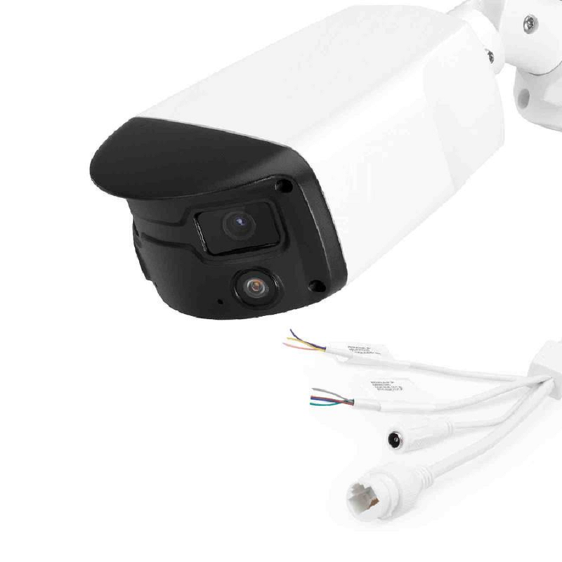 Refurb Squared IPC501-2X4M-B, Super HD 4MP Full-Color Wide Angle Fixed Bullet Network Camera with Build-in Mic, IP67 Weatherproof PoE Network Camera with Fixed 4.0mm Lens