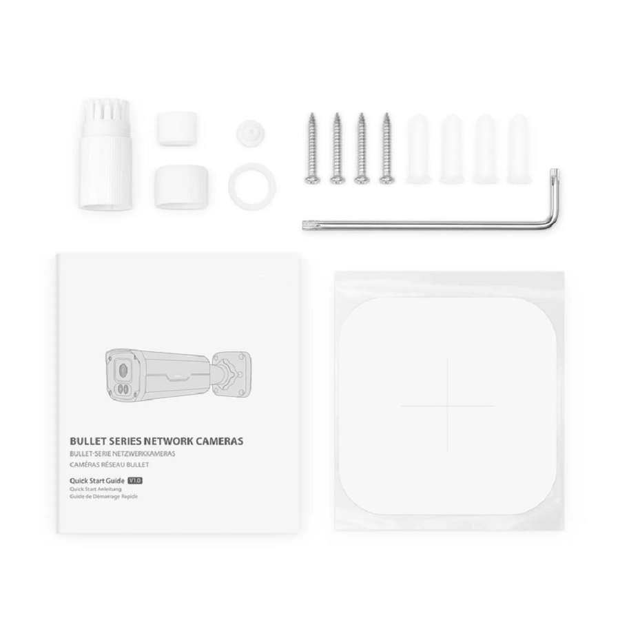Refurb Squared IPC501-FC-4M-B, Super HD 4MP Bullet Network Camera, Intelligent Color, 98ft Night Vision, IP67 & IK10 PoE Network Camera with Fixed 4.0mm Lens