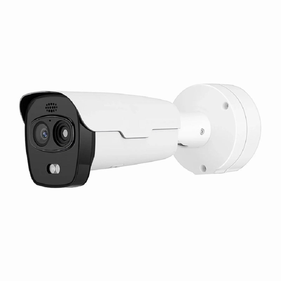 Refurb Squared IPC701-4M-B, Super HD 4MP Thermal & Optical Dual-spectrum Bullet Network Camera with Build-in Mic, Smoke Detection, PoE Network Camera with Fixed 4.0mm Lens
