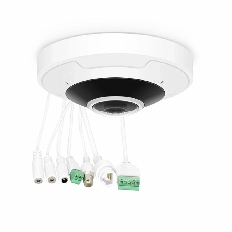 Refurb Squared IPC701-12M-F, Ultra HD 12MP Fisheye Dome Network Camera with Build-in Mic, IP67 & IK10 360A° Panoramic PoE Network Camera with Fixed 1.8mm Lens