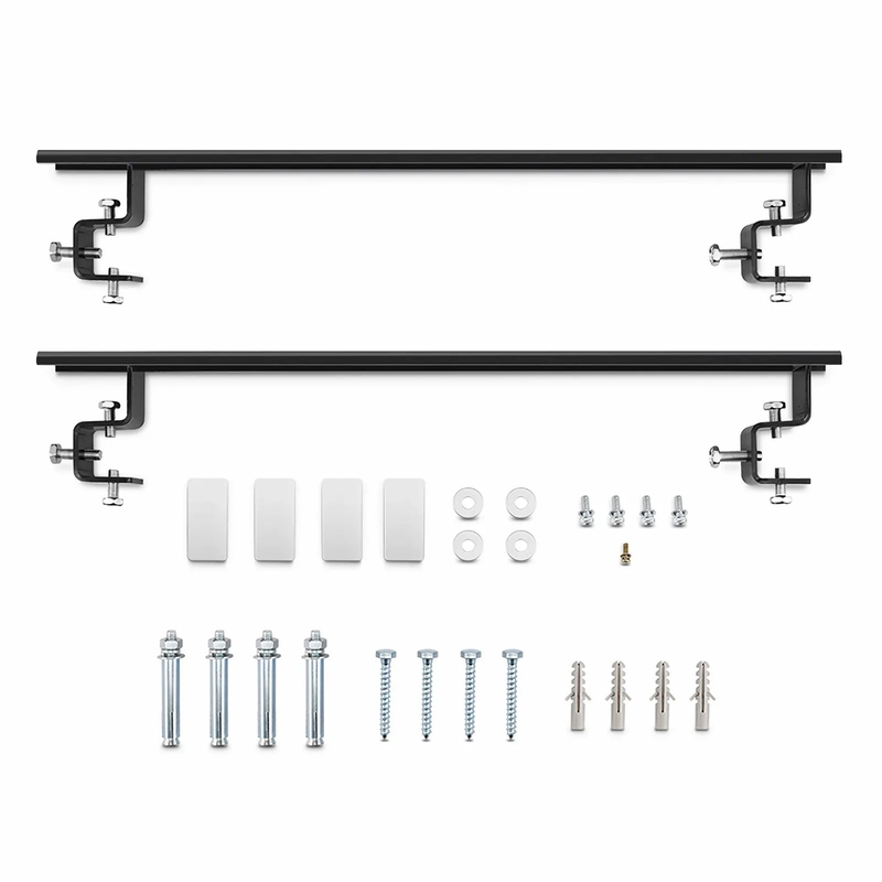 Refurb Squared 55 Inch Splicing Panel Wall-Mounted Front Maintenance Flat Sheet Metal Support Unit, Without Sides