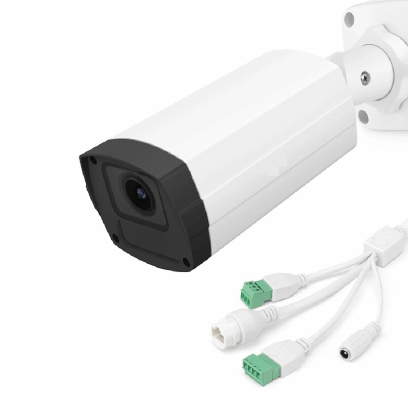 Refurb Squared IPC304-8M-B Bullet Camera, with 2.8 ~ 12mm Varifocal Lens, 8MP Resolution, Built-in Mic, 164ft Night Vision, Smart Intrusion Prevention, IP67 & IK10 PoE Network Camera