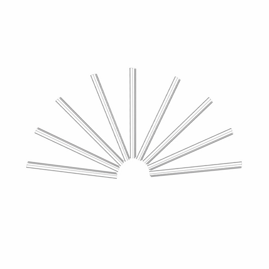 Refurb Squared 0.8 x 30mm Fiber Optic Splice Protection Sleeve, Single Fiber, 50pcs/pkg