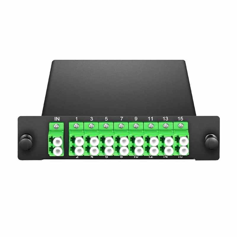 Refurb Squared 1 x 16 PLC Fiber Splitter, Standard LGX Cassette, LC/APC, Singlemode