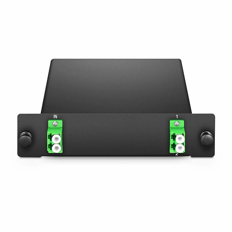 Refurb Squared 1 x 2 PLC Fiber Splitter, Standard LGX Cassette, LC/APC, Singlemode