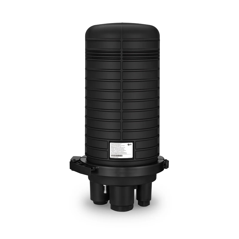 Refurb Squared 240 Fibers 1In-4Out Dome Fiber Optic Splice Closure, Mechanical Seal, with 1 Pre-installed Fusion Splice Tray