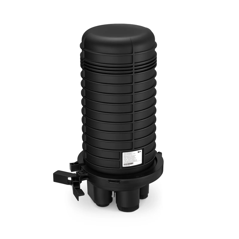 Refurb Squared 240 Fibers 1In-4Out Dome Fiber Optic Splice Closure, Mechanical Seal, with 1 Pre-installed Fusion Splice Tray