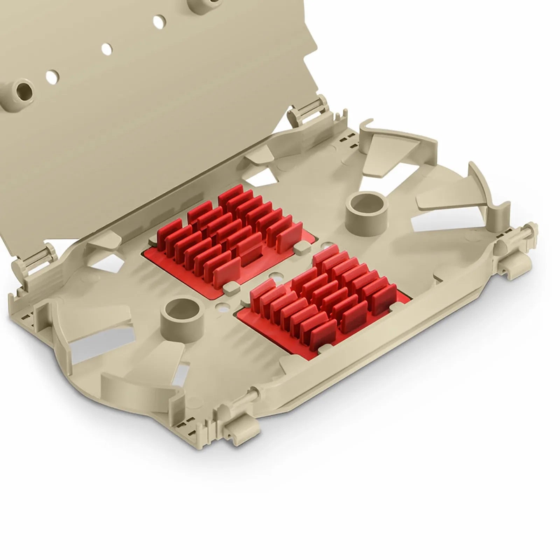 Refurb Squared 12 Fibers Fusion Splice Tray, Plastic, 0.69" x 6.42" x 3.96"