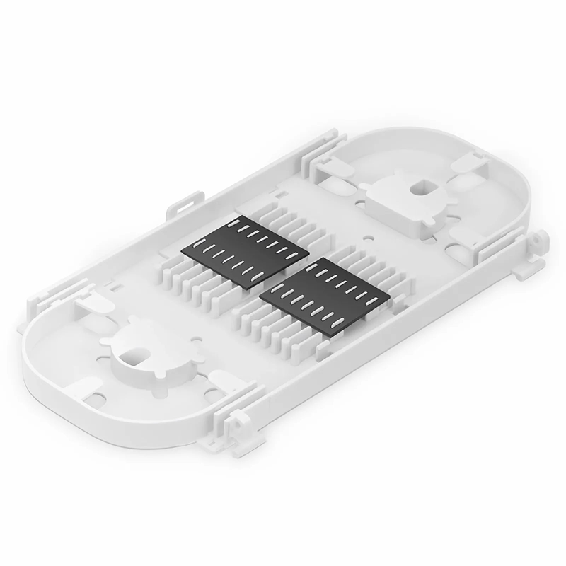 Refurb Squared 24 Fibers Fusion Splice Tray, Plastic, 0.47" x 8.78" x 4.57"