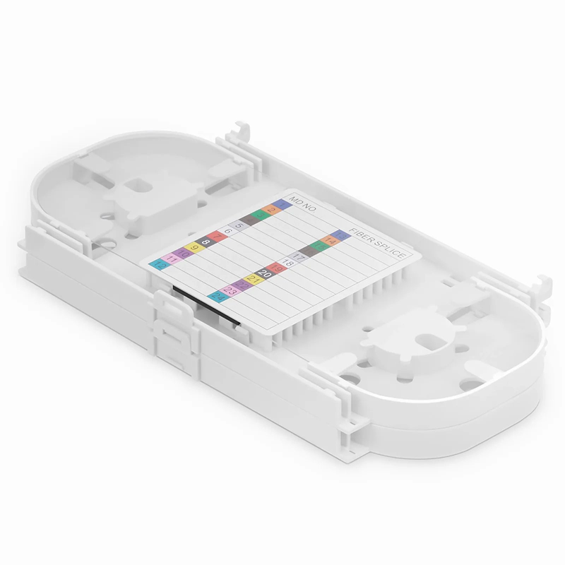 Refurb Squared 24 Fibers Fusion Splice Tray, Plastic, 0.47" x 8.78" x 4.57"