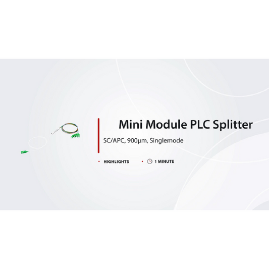 Refurb Squared 1 x 32 PLC Fiber Splitter, Steel Tube, Bare Fiber 250m, No Connector, Singlemode