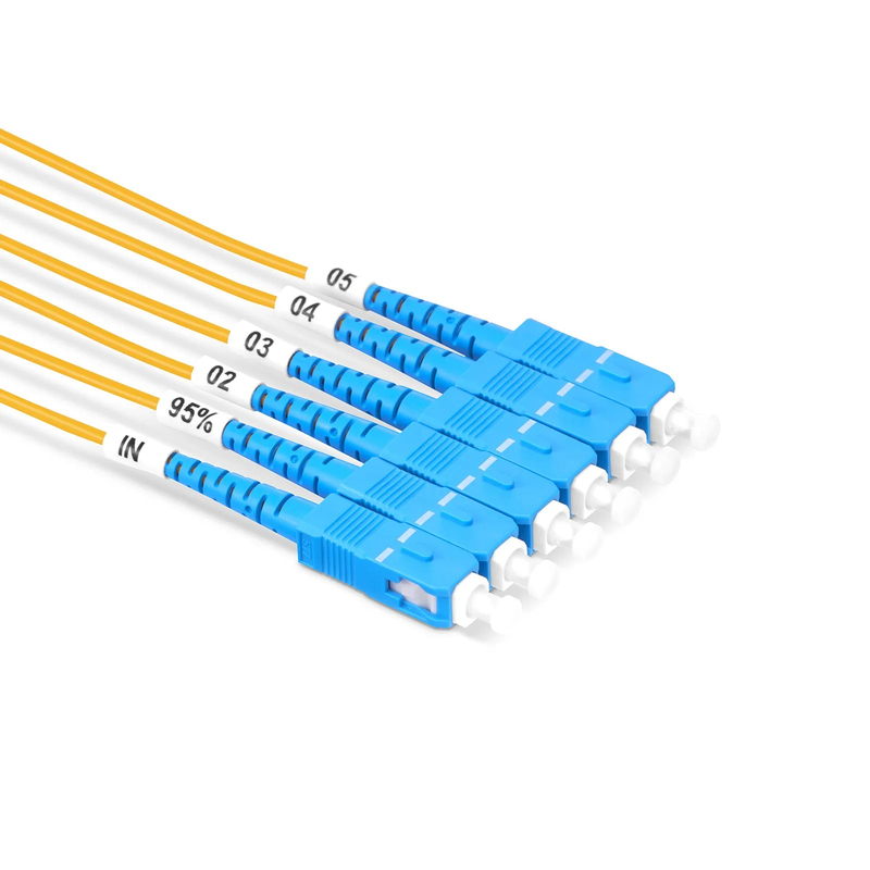 Refurb Squared 1 x 5 Asymmetrical PLC Fiber Splitter, ABS Module, 95/5, 2.0mm, SC/UPC, Singlemode