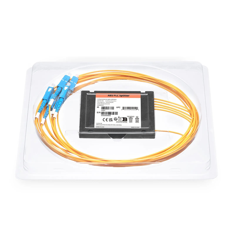 Refurb Squared 1 x 5 Asymmetrical PLC Fiber Splitter, ABS Module, 95/5, 2.0mm, SC/UPC, Singlemode