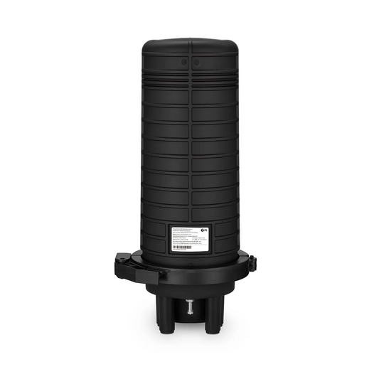 Refurb Squared 144 Fibers 1In-4Out Dome Fiber Optic Splice Closure, Heat Shrink Seal, with 1 Pre-installed Fusion Splice Tray