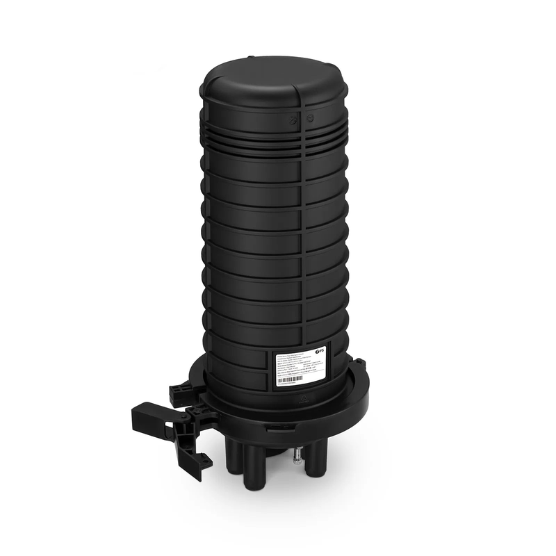 Refurb Squared 144 Fibers 1In-4Out Dome Fiber Optic Splice Closure, Heat Shrink Seal, with 1 Pre-installed Fusion Splice Tray