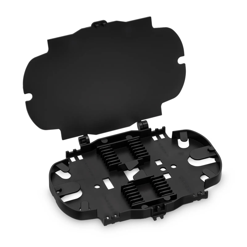 Refurb Squared 24 Fibers Fusion Splice Tray for Heat-Shrink Fusion Splices, 0.75" x 5.91" x 4.33", Suitable for FS-S077-2I2O-2-24F