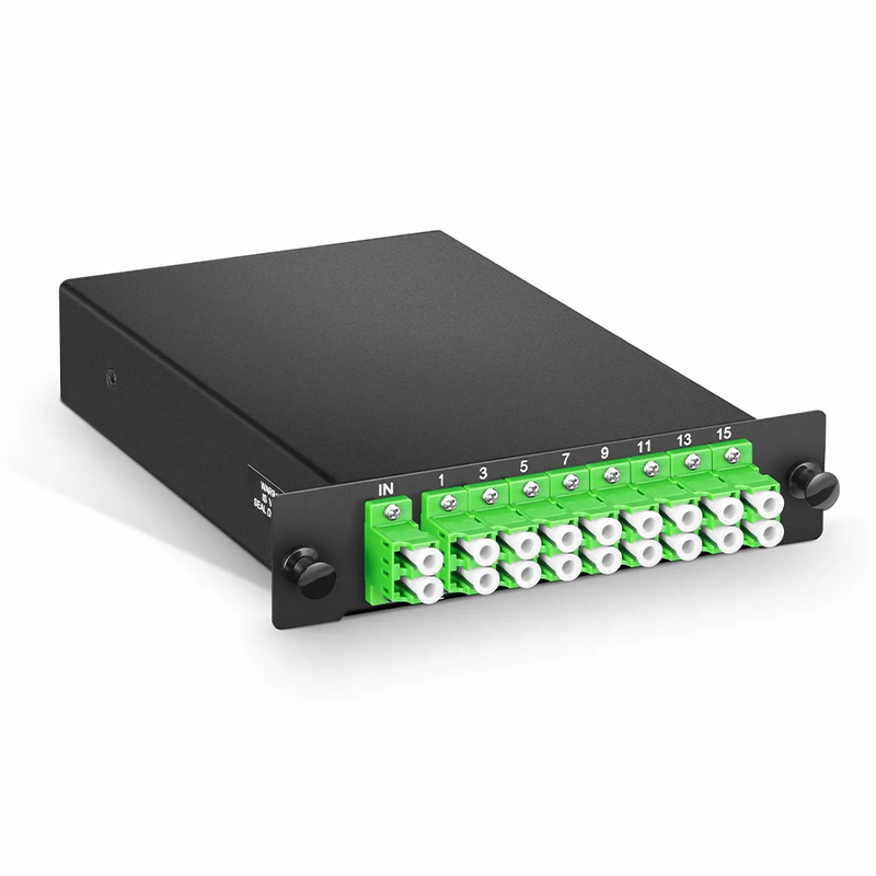 Refurb Squared 1 x 16 PLC Fiber Splitter, Standard LGX Cassette, LC/APC, Singlemode