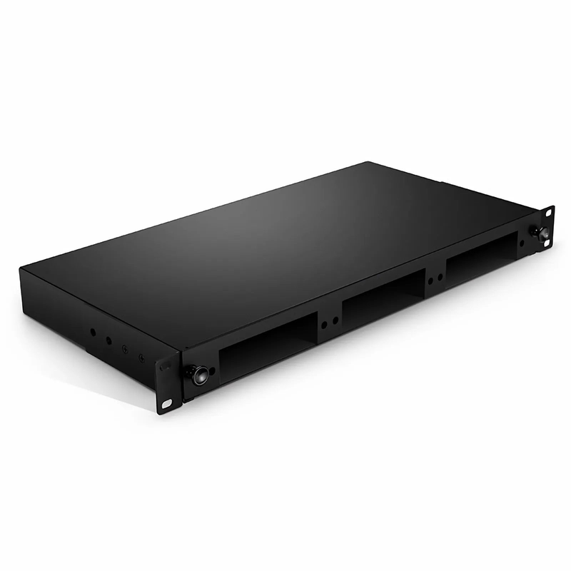 Refurb Squared 1U Slide-Out Rack Mount LGX Fiber Enclosure Unloaded, Holds up to 3 LGX Cassette PLC Splitter