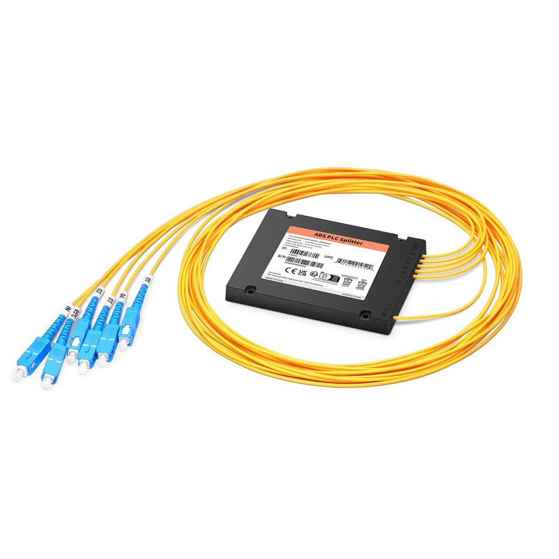 Refurb Squared 1 x 5 Asymmetrical PLC Fiber Splitter, ABS Module, 95/5, 2.0mm, SC/UPC, Singlemode