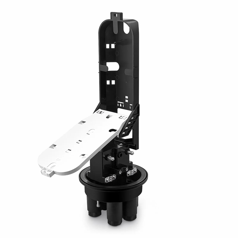 Refurb Squared 144 Fibers 2In-4Out Dome Fiber Optic Splice Closure, Mechanical Seal, with 1 Pre-installed Fusion Splice Tray