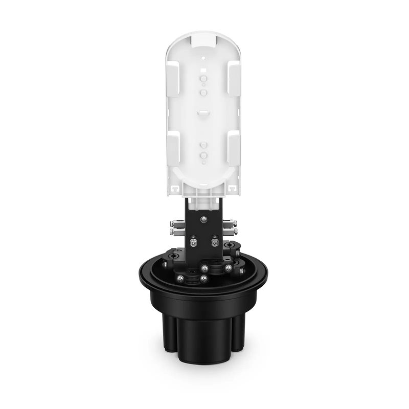 Refurb Squared 144 Fibers 1In-4Out Dome Fiber Optic Splice Closure, Heat Shrink Seal, with 1 Pre-installed Fusion Splice Tray