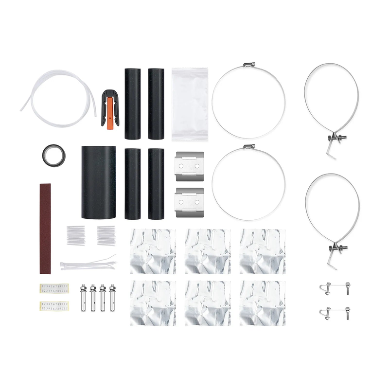 Refurb Squared 144 Fibers 1In-4Out Dome Fiber Optic Splice Closure, Heat Shrink Seal, with 1 Pre-installed Fusion Splice Tray