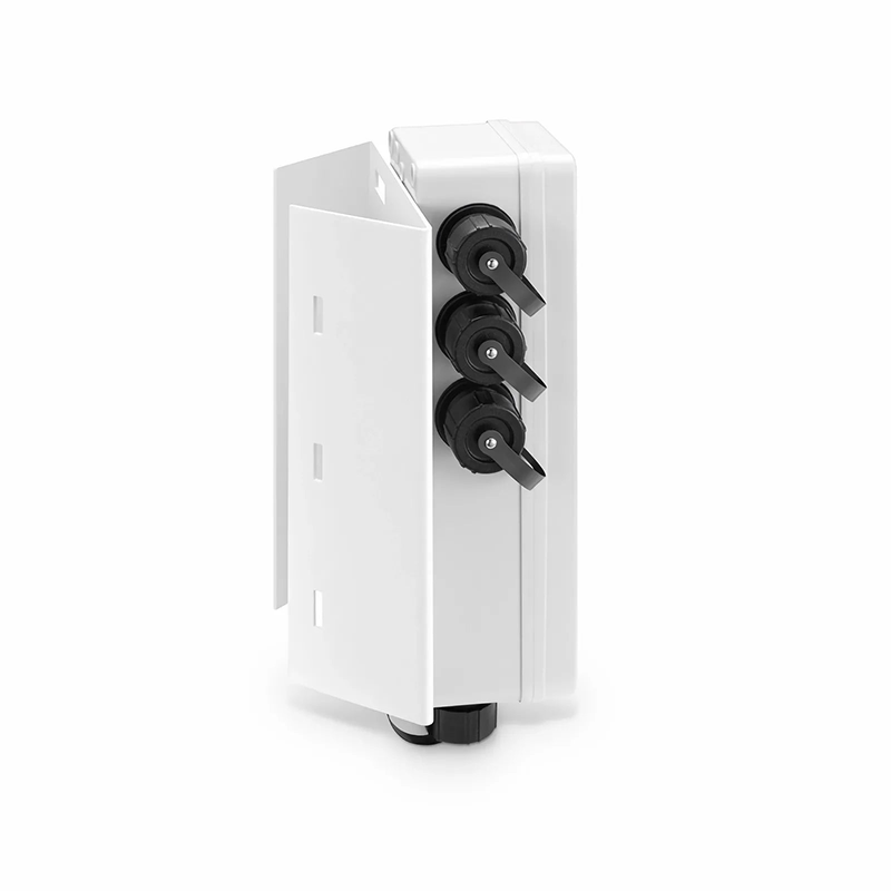 Refurb Squared FTTA Waterproof MTP-12 to 6 x LC Duplex OS2 Fiber Optical Distribution Box with Pole Mounting Brackets