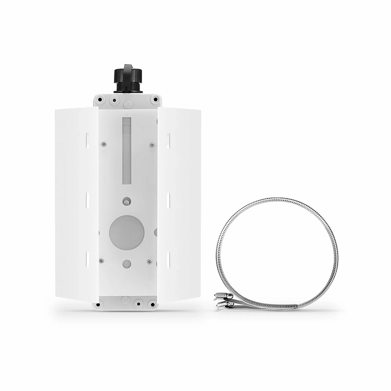 Refurb Squared FTTA Waterproof MTP-12 to 6 x LC Duplex OS2 Fiber Optical Distribution Box with Pole Mounting Brackets