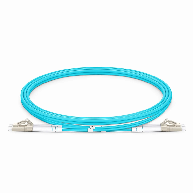 Refurb Squared 1m (3ft) Armored Fiber Patch Cable, 2 Fibers, LC UPC Duplex to LC UPC Duplex, Single Mode (OS2), Riser (OFCR), 3.0mm, Blue