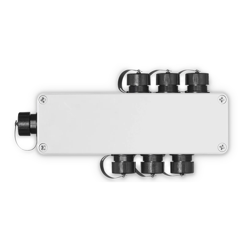 Refurb Squared FTTA Waterproof MTP-12 to 6 x LC Duplex OS2 Fiber Optical Distribution Box