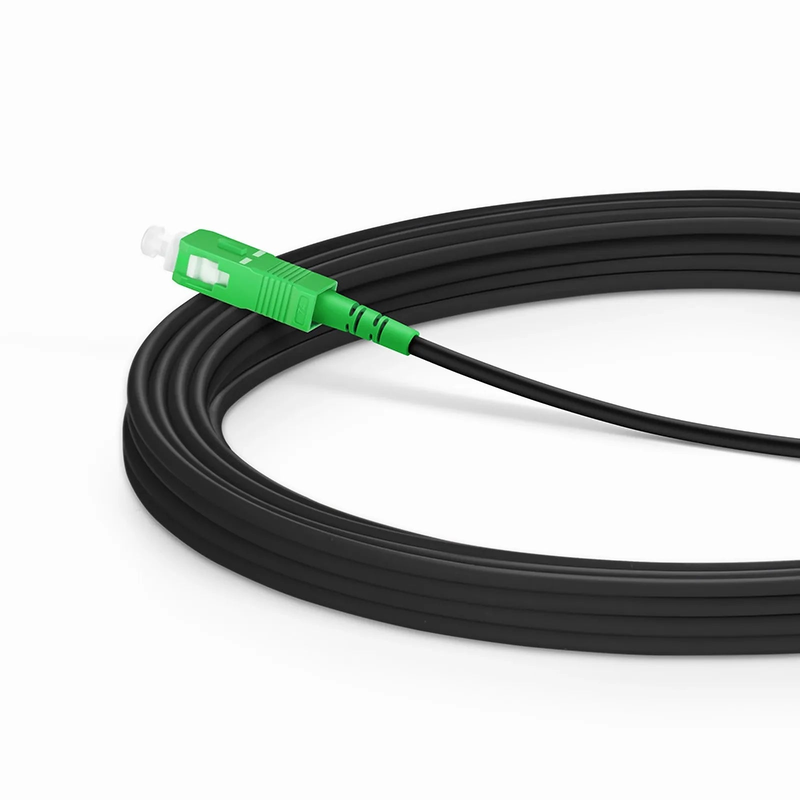 Refurb Squared 5m (16ft) Industrial Armored Fiber Patch Cable, SC APC to SC APC, Simplex, 1 Fiber, Single Mode (OS2), TPU