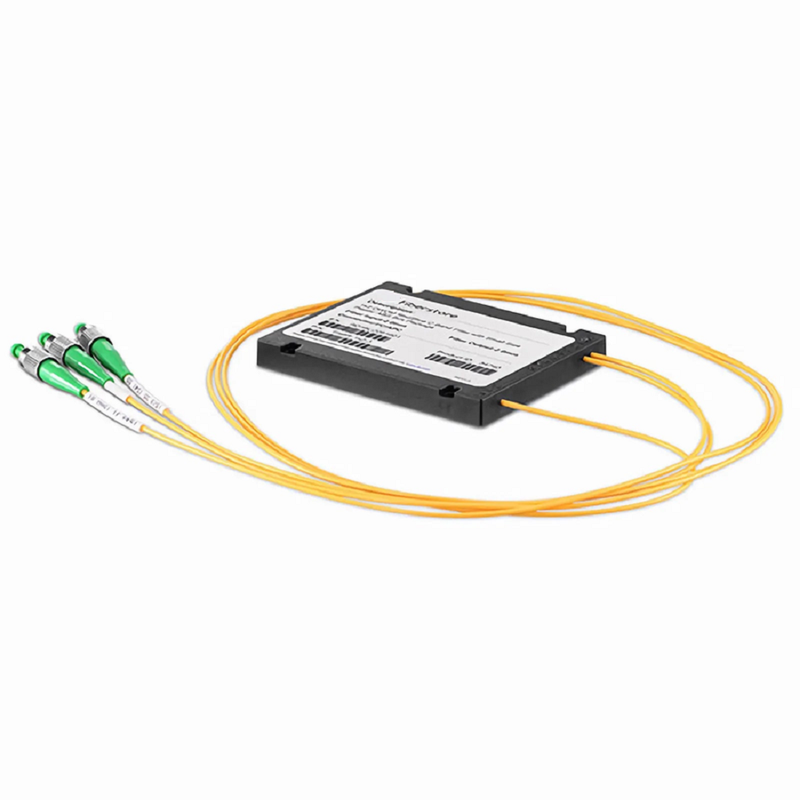 Refurb Squared FSBR-1x2, Customized 1 x 2 Single Fiber DWDM Splitter Red/Blue C-band Filter