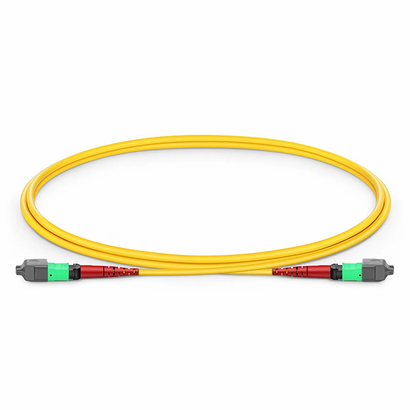 Refurb Squared 1m (3ft) MTP® Jumper, MTP®-24 APC (Female) to MTP®-24 APC (Female), 24 Fibers, Single Mode (OS2), Plenum (OFNP), 0.35dB Max, Type A, Yellow