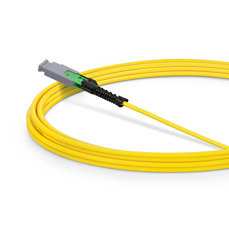 Refurb Squared 3m (10ft) MMC Jumper, MMC-16 APC (Female) to MMC-16 APC (Female), 16 Fibers, Single Mode (OS2), Plenum (OFNP), 0.35dB Max, Jumper Polarity, Yellow