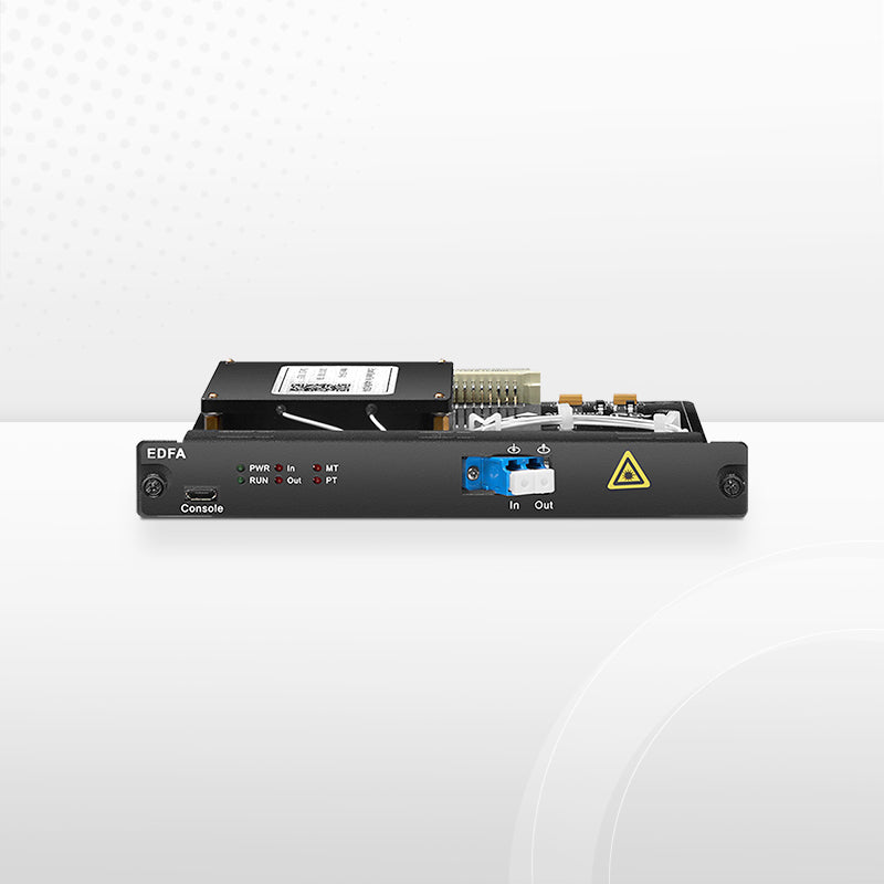 Refurb Squared FMT20PA-EDFA, 20dB Gain C-band DWDM EDFA Pre-Amplifier for FMT Managed Chassis, 13dBm Output