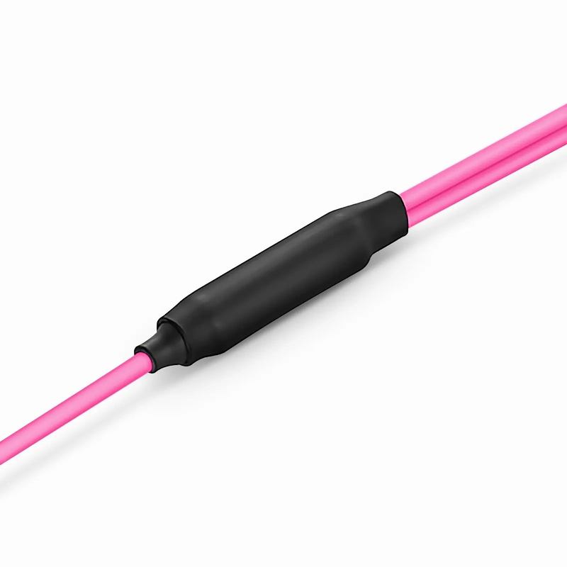 Refurb Squared 1m (3ft) MTP® Breakout Cable, MTP®-24 UPC (Female) to 2 x MTP®-12 UPC (Female), 24 Fibers, Multimode (OM4), Plenum (OFNP), 0.35dB Max, Type A, Magenta